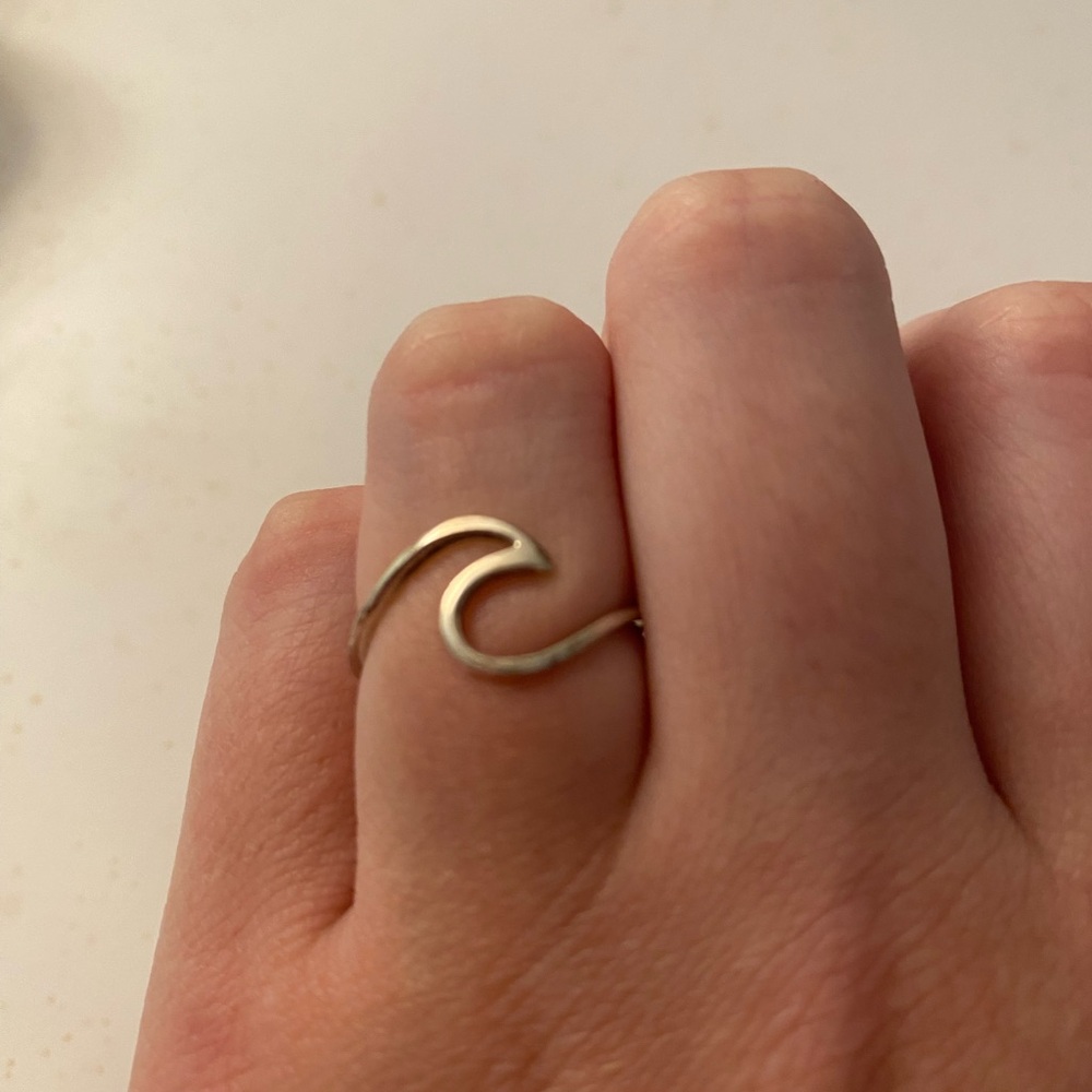 Silver Pura Vida Wave Ring
